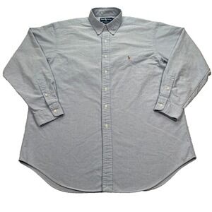 Ralph Lauren Yarmouth Oxford Shirt Men's Size (17-35) Blue Long Sleeve